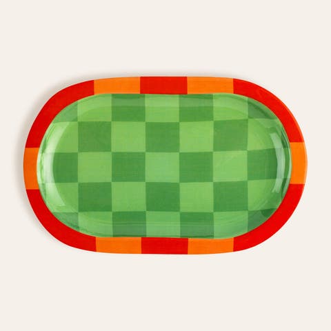 Lakri Oval Wood Serving Entertaining Artisan