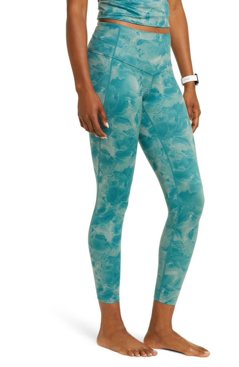 Zella High Waist 7/8 Leggings, Alternate, color, 