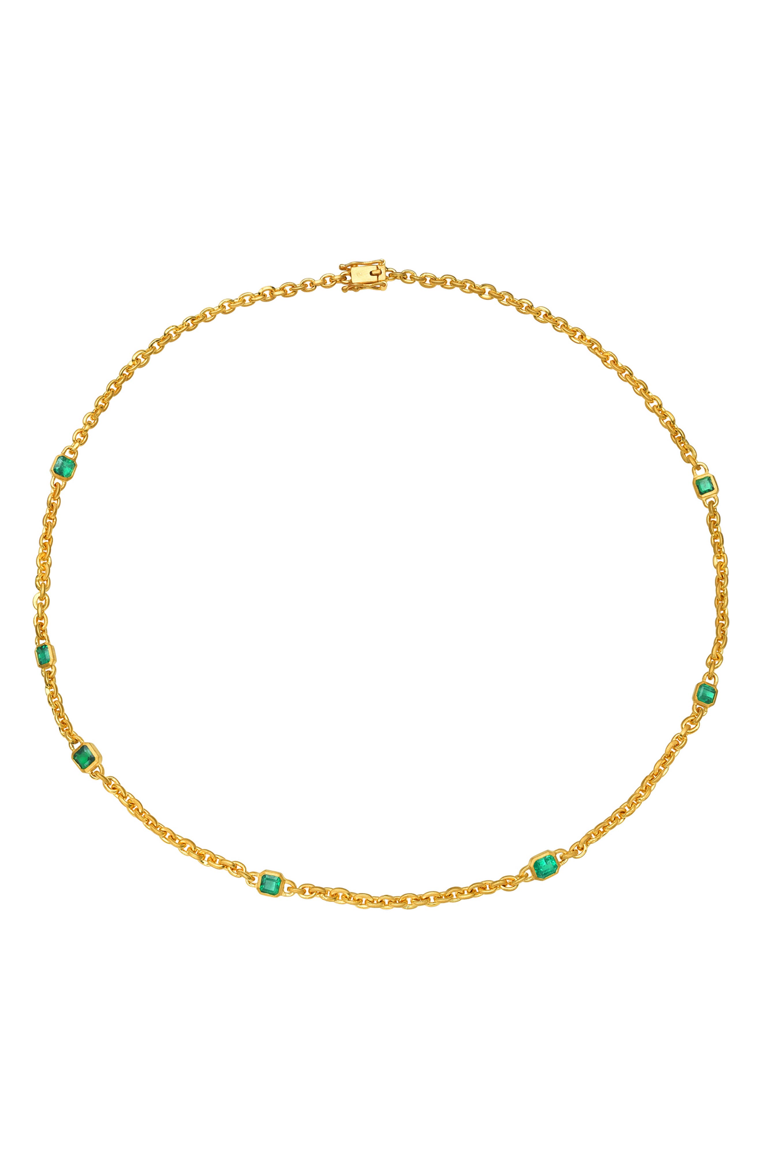 selected YELLOW GOLD/ EMERALD