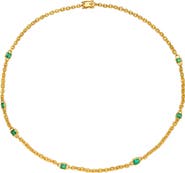 Darius Emerald Fairy Chain Necklace