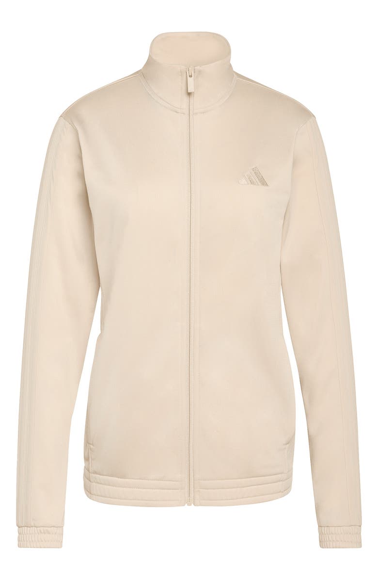 adidas 3-Stripes Tricot Track Jacket, Alternate, color, Crystal Linen