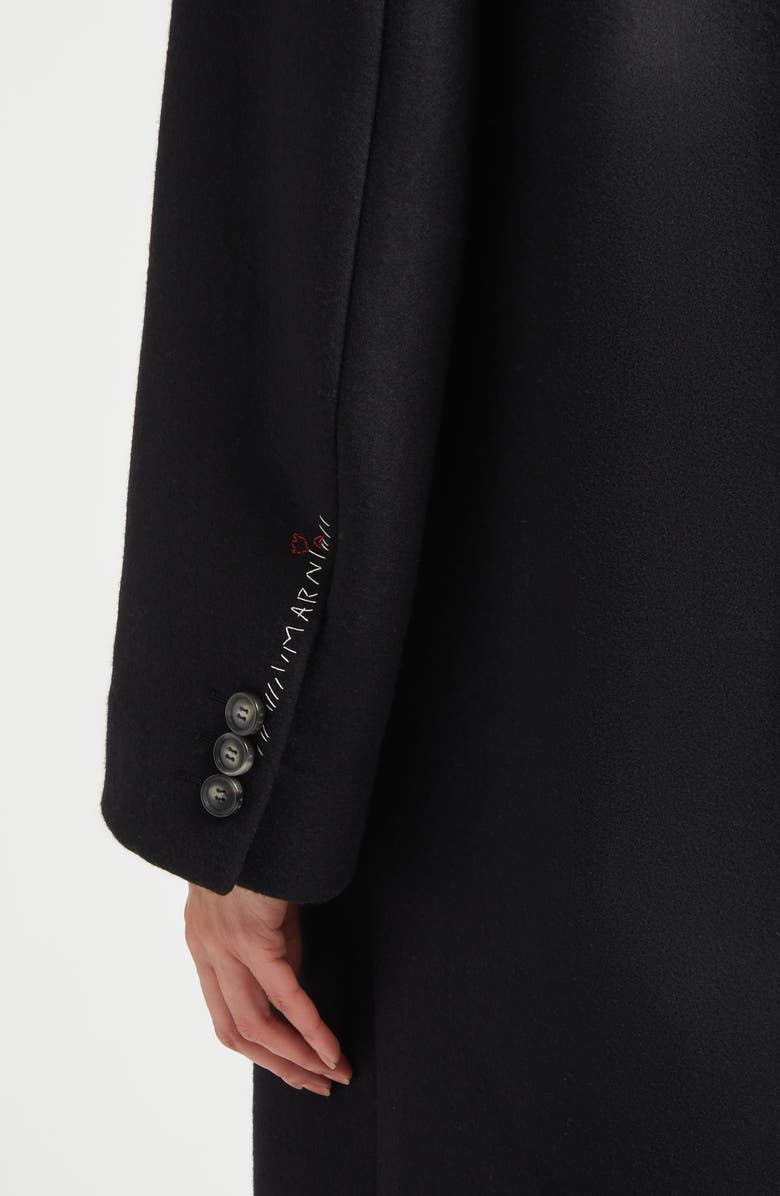 Marni Double Splittable Wool Coat, Alternate, color, 00N99 Black