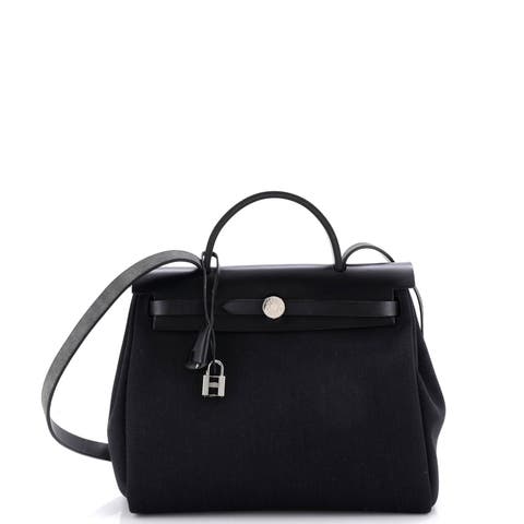 Herbag Zip Leather and Toile 31