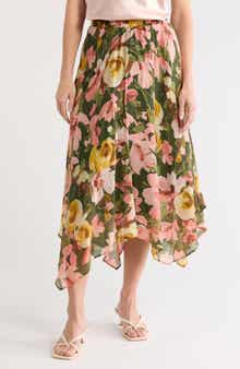 Asymmetric Midi Skirt