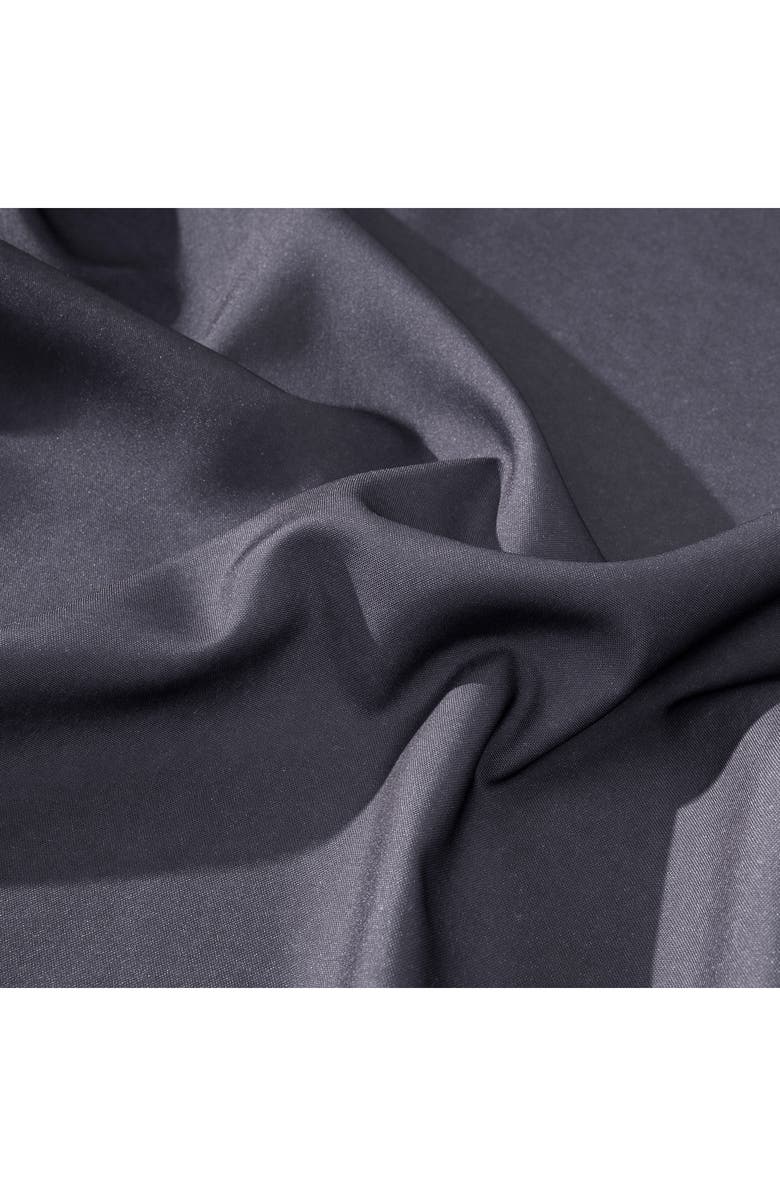 DAINTY HOME Shades Set of 2 Ombré Blackout Panel Curtains, Alternate, color, Black