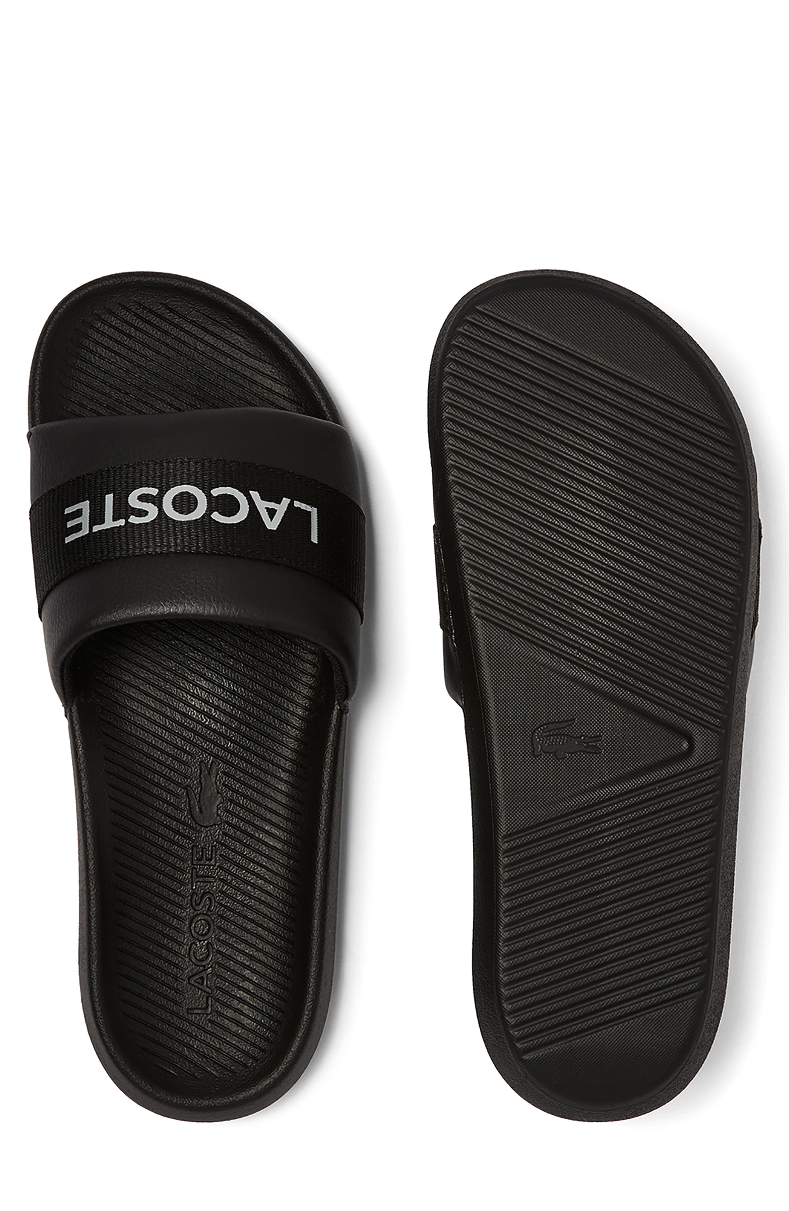 Lacoste Croco Water Resistant Slide Sandal, Alternate, color, 