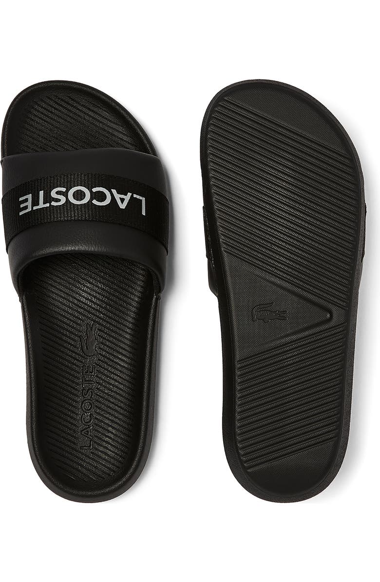 Lacoste Croco Water Resistant Slide Sandal, Alternate, color,