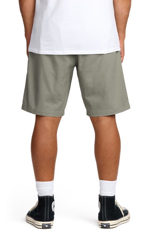 Billabong Larry Layback Twill Drawstring Shorts In Green