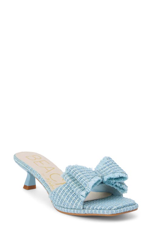 Beach By Matisse Penelope Kitten Heel Slide Sandal In Powder Blue