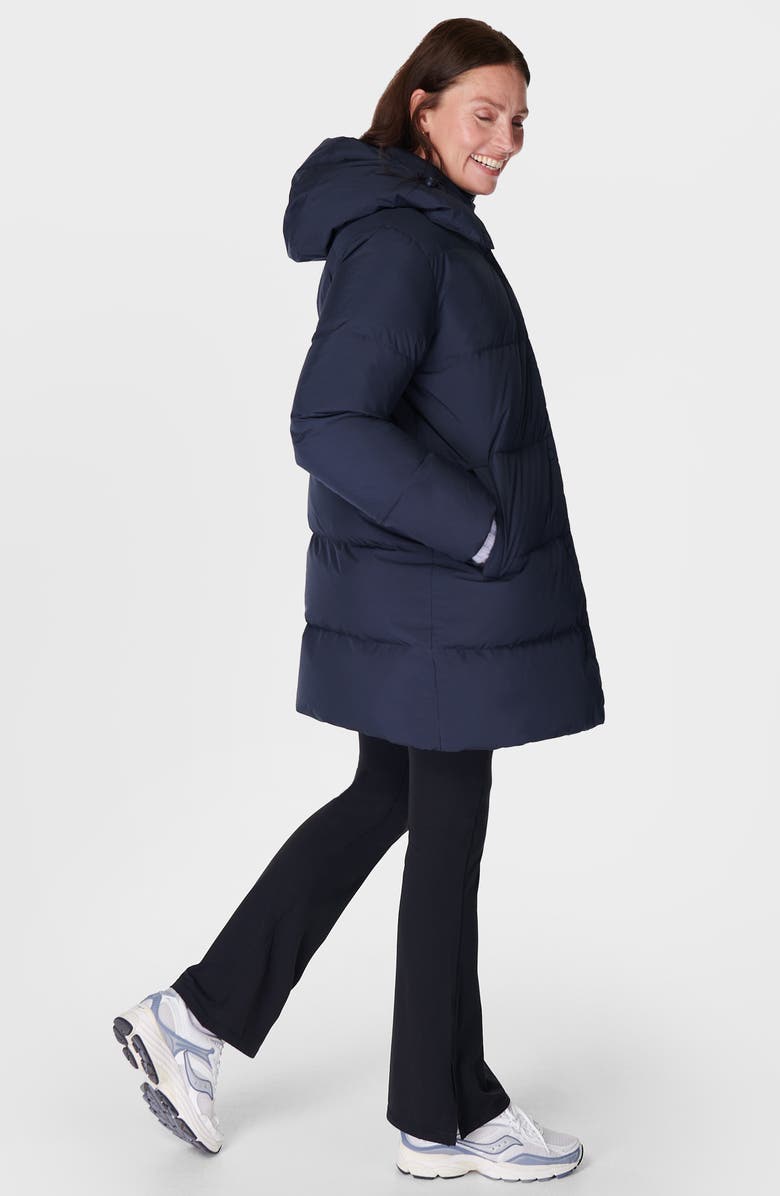 Sweaty Betty Nimbus Puffer Jacket, Alternate, color, Navy Blue