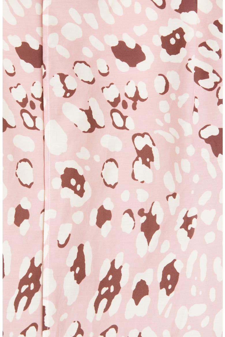 Leopard Print High/Low Shirt, Alternate, color, PINK LEOPARD
