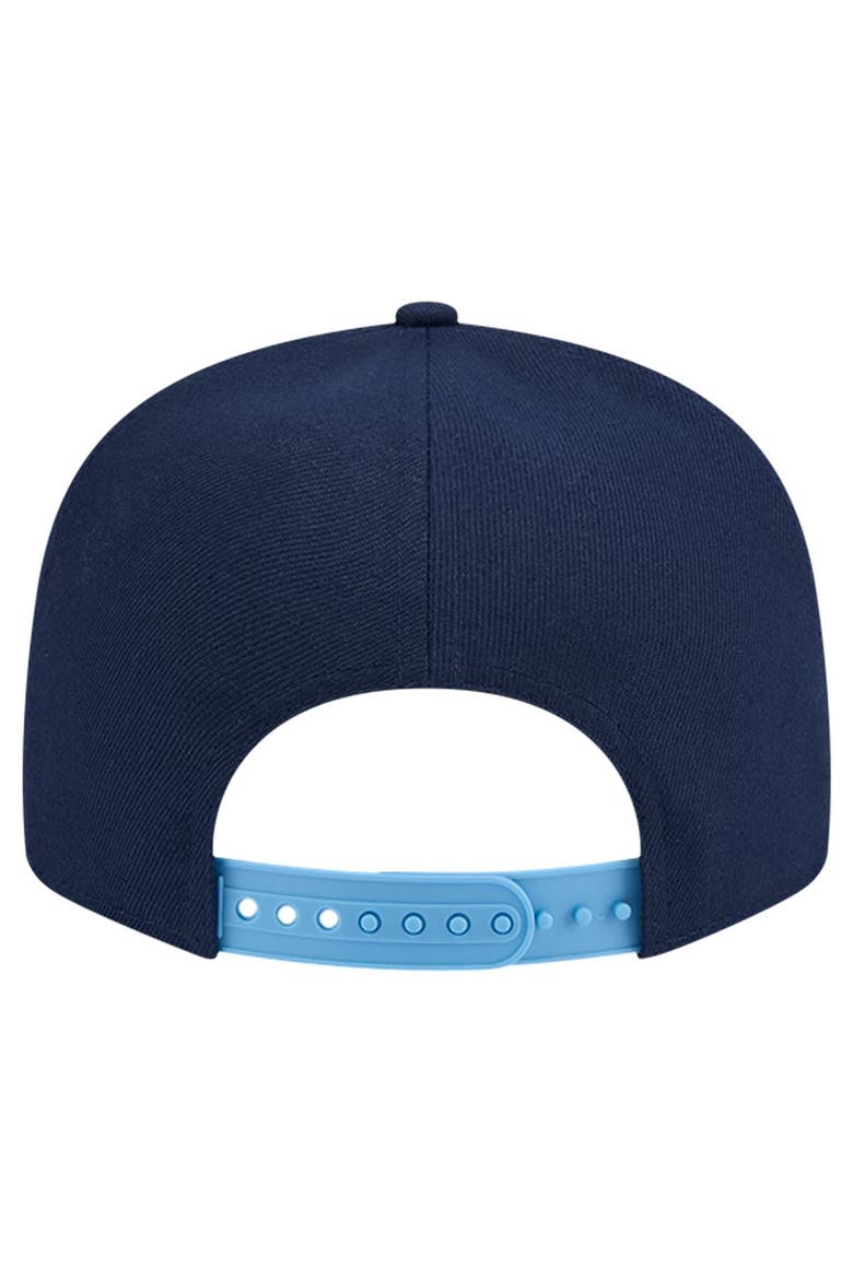 Men's New Era White/Light Blue Memphis Grizzlies Throwback Gradient Tech Font 9FIFTY Snapback Hat, Alternate, color, White