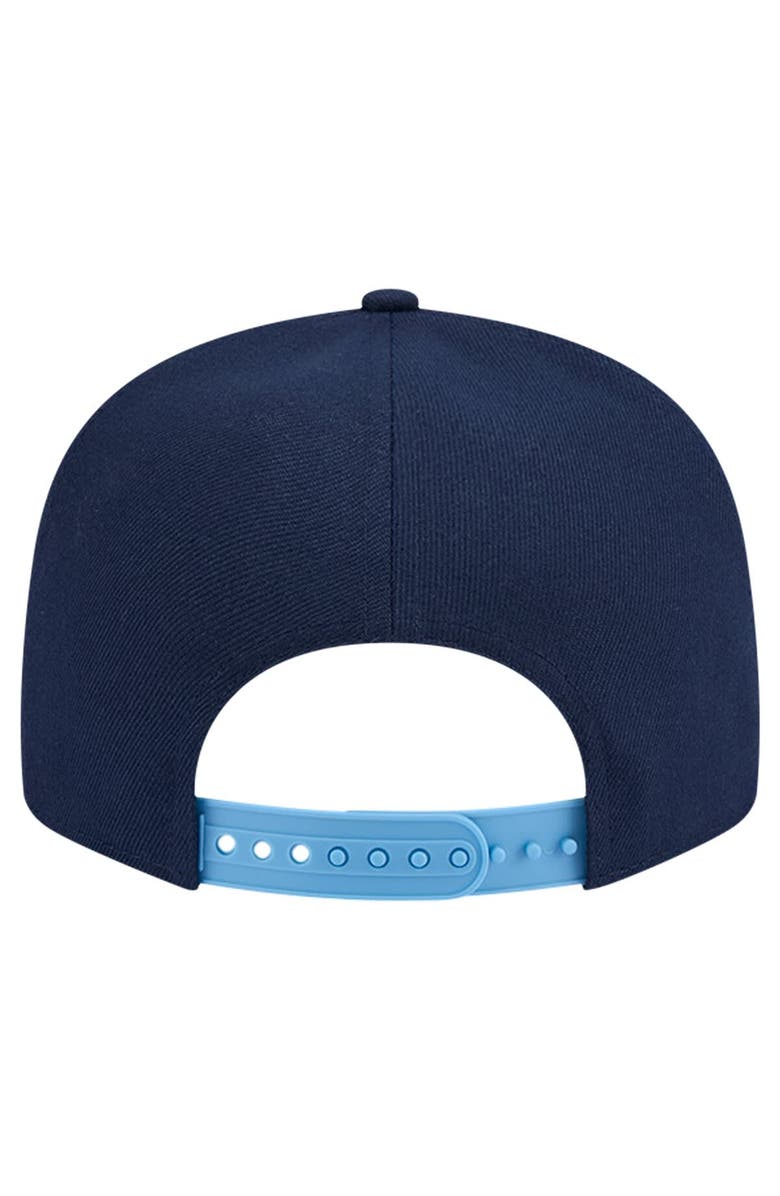 New Era Men's New Era White/Light Blue Memphis Grizzlies Throwback Gradient Tech Font 9FIFTY Snapback Hat, Alternate, color, White