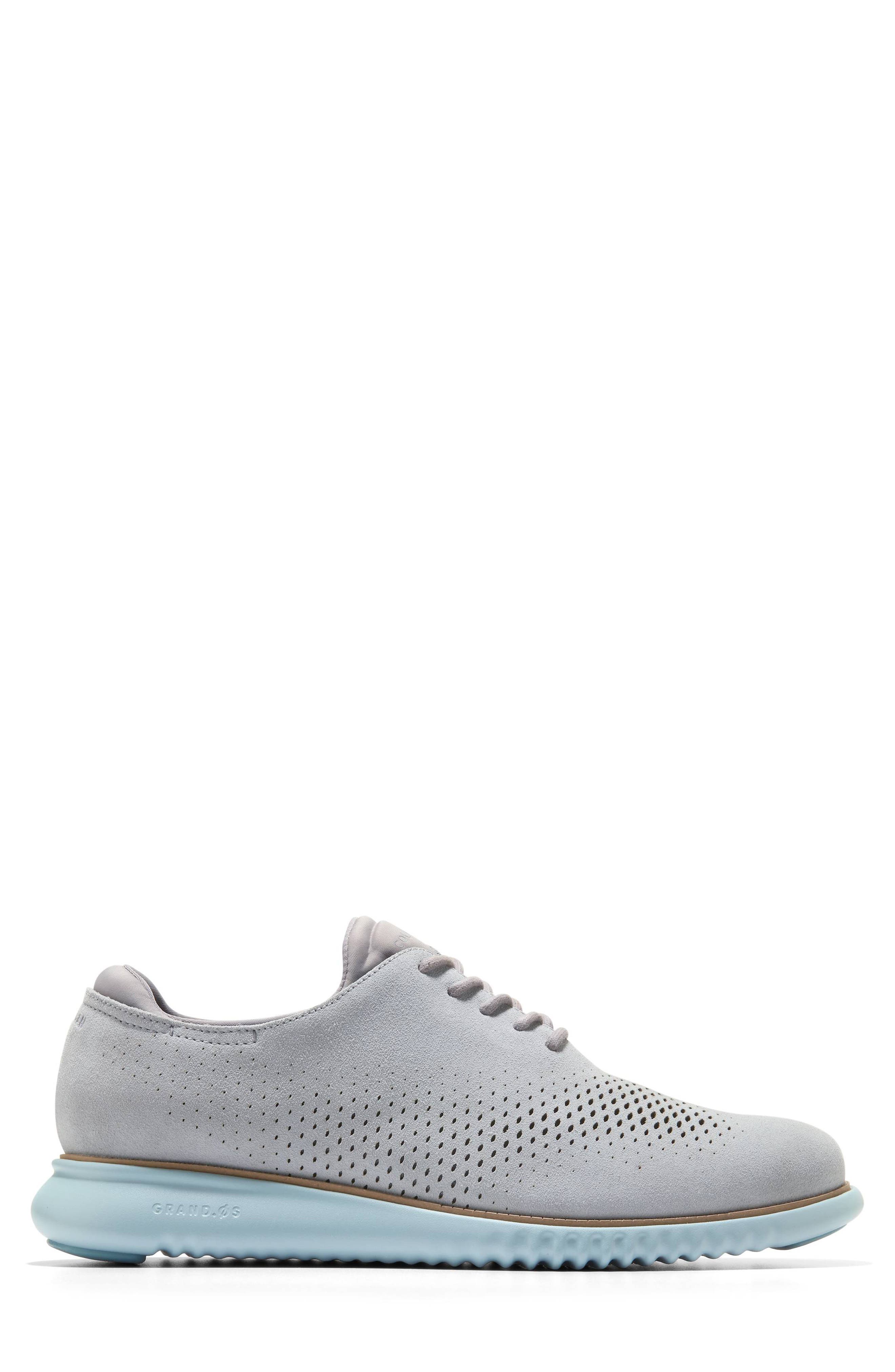 Cole Haan 2.ZeroGrand Laser Wing Derby, Alternate, color, Ultimate Grey Suede