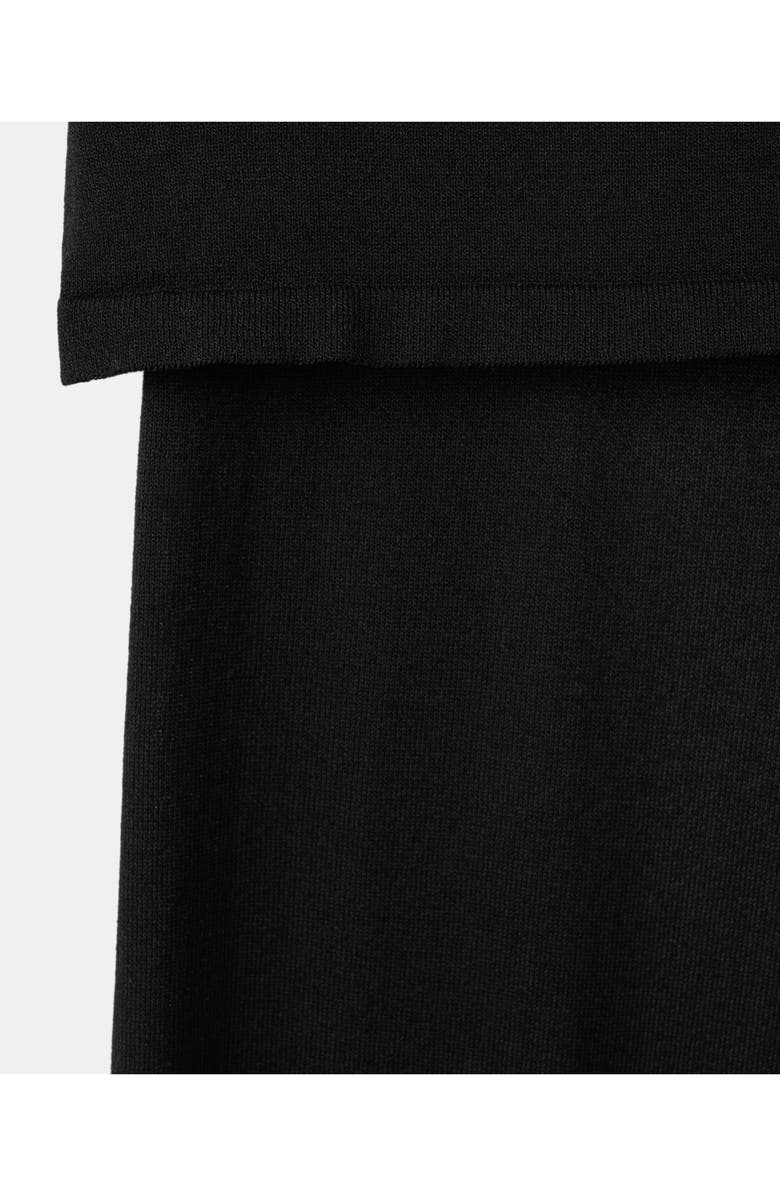 MANGO Foldover Knit Wide Leg Pants, Alternate, color, 