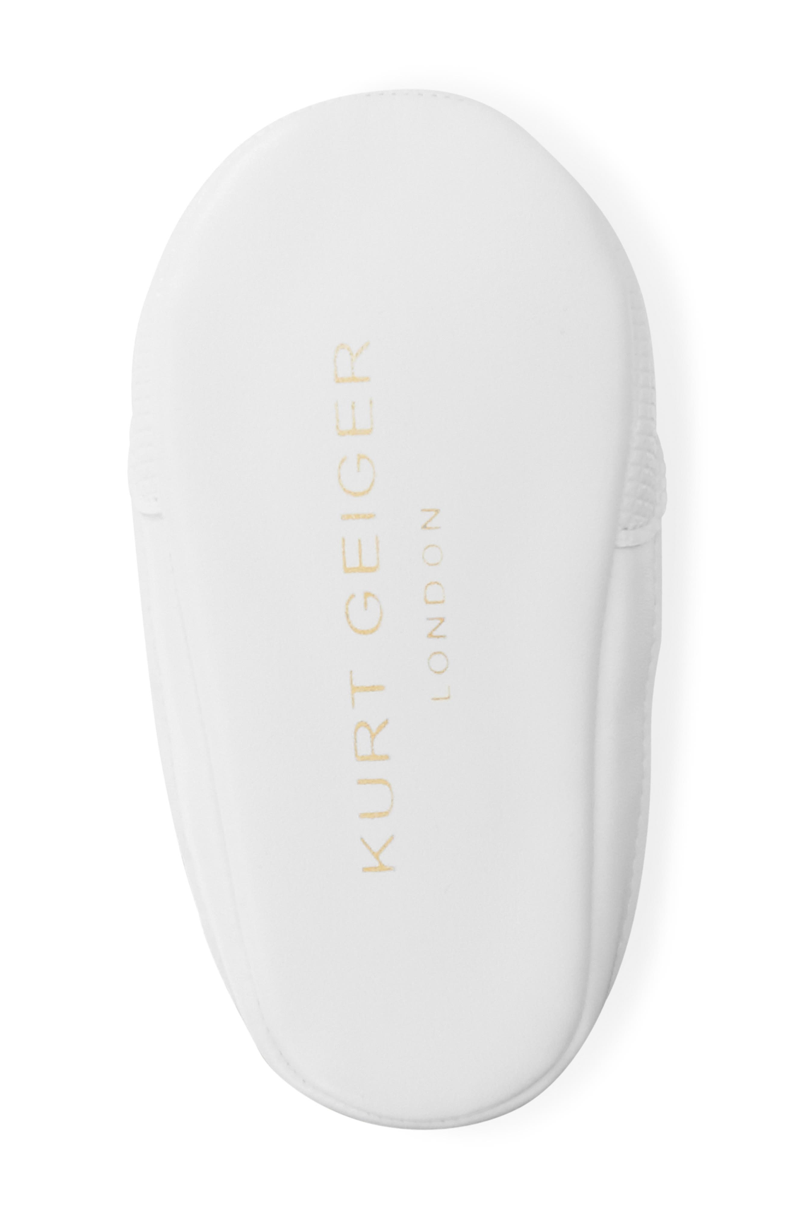 Kurt Geiger London Lane Love Metallic Heart Sneaker, Alternate, color, White