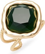 Karine Sultan Bezel Set Crystal Ring