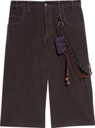 SONG FOR THE MUTE Long Corduroy Shorts