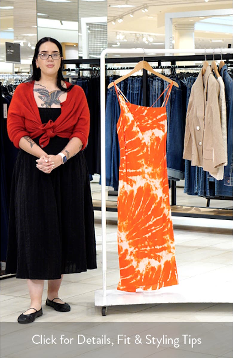 Silvana Print Silk Slipdress, sales video thumbnail