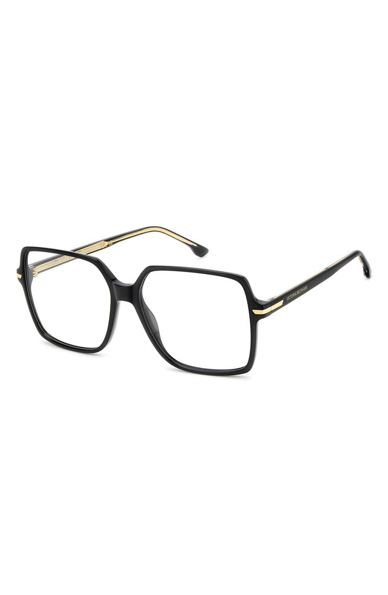 Victoria Beckham 57mm Square Optical Glasses, Alternate, color, 