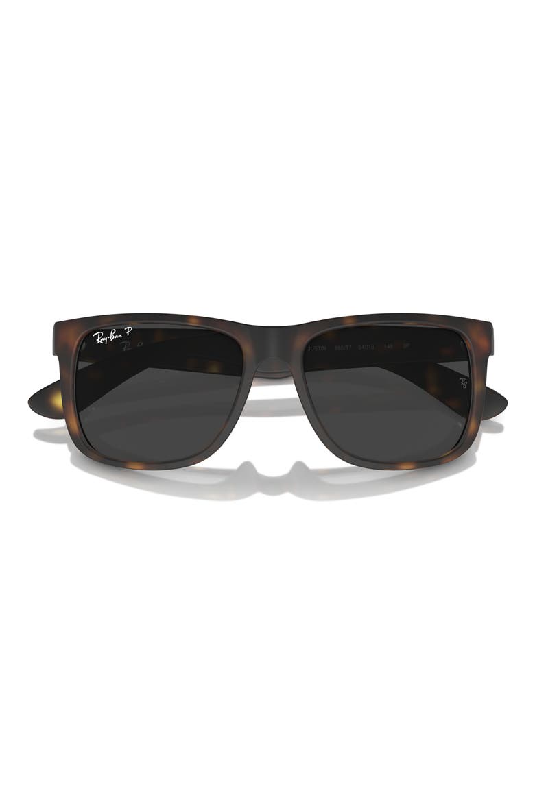 Justin 55mm Polarized Square Sunglasses, Alternate, color, GREY HAVANA