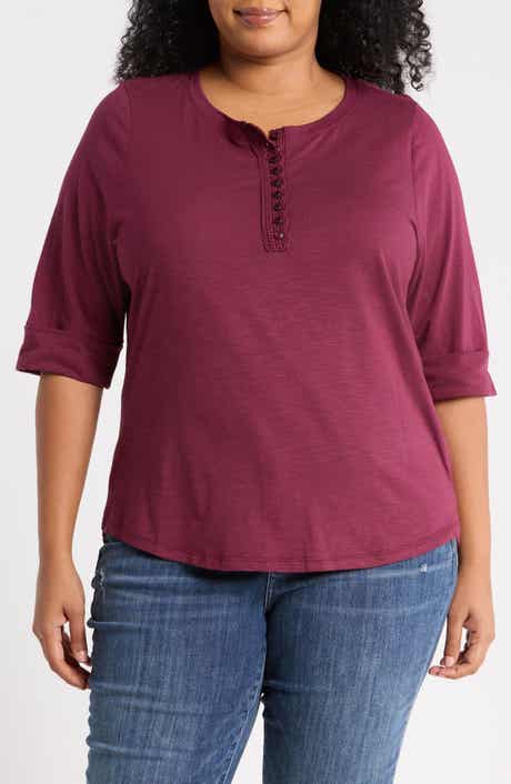 Henley Knit Top