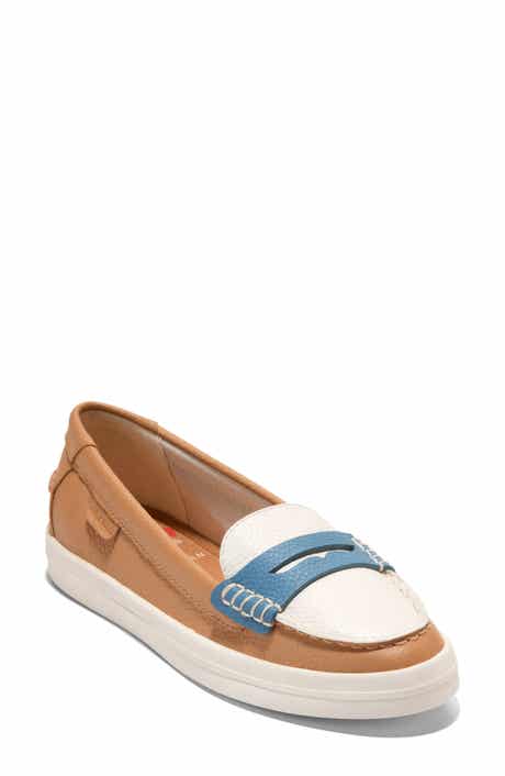 Cole Haan <p>Nantucket Drift Leather Penny Loafer (Women)</p>