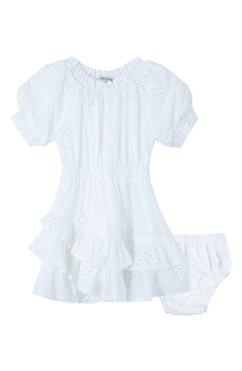 Habitual Girl Eyelet Dress, Main, color, 