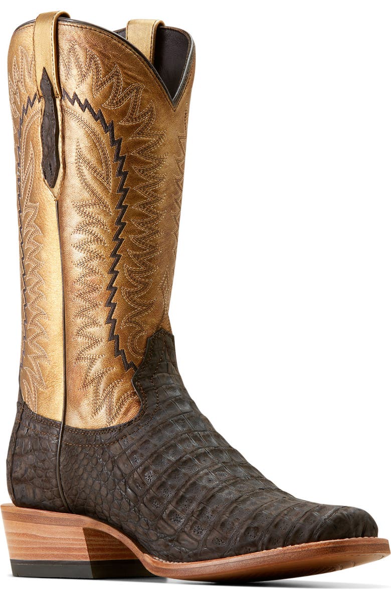 Ariat Futurity Finalist Genuine Caiman Leather Boot, Main, color,