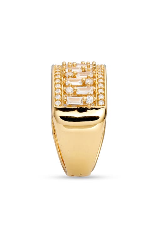 NORDSTROM NORDSTROM STERLING SILVER & CUBIC ZIRCONIA BAND RING 