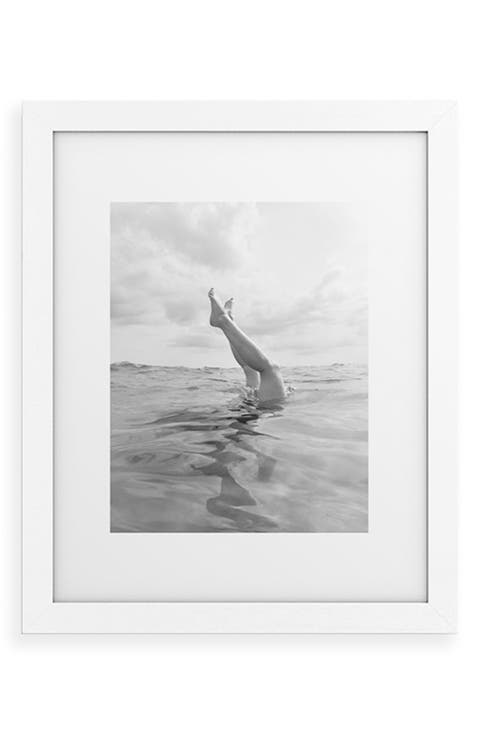 Ocean Dive Framed Art Print