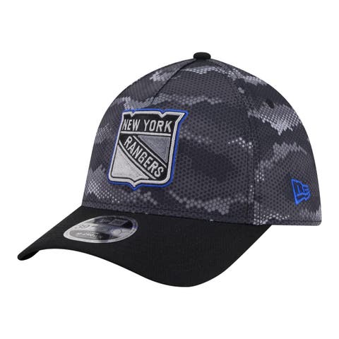 Men's New Era Black New York Rangers Zero Dark 39THIRTY Flex Hat