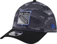 New Era Men's New Era Black New York Rangers Zero Dark 39THIRTY Flex Hat
