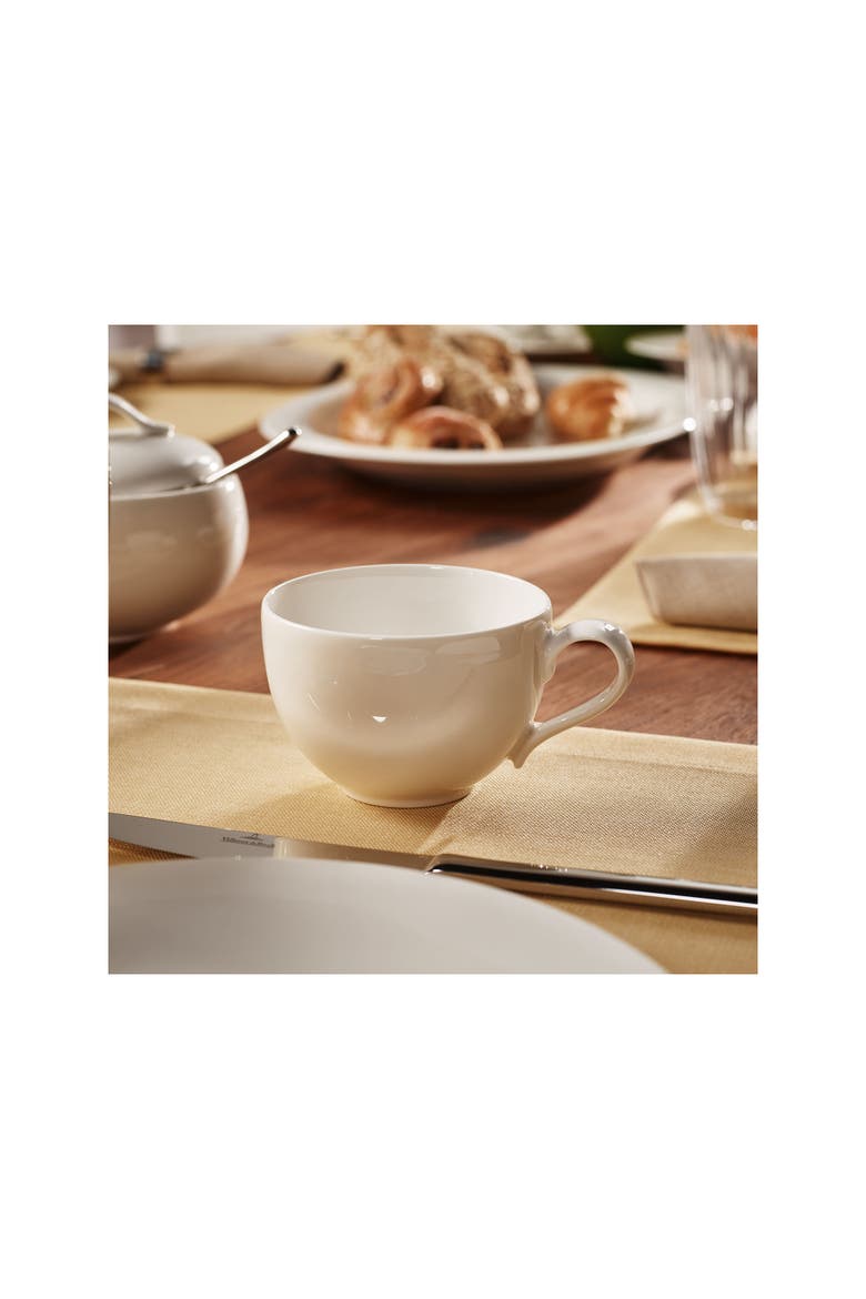 New Cottage Basic Teacup, Alternate, color, white