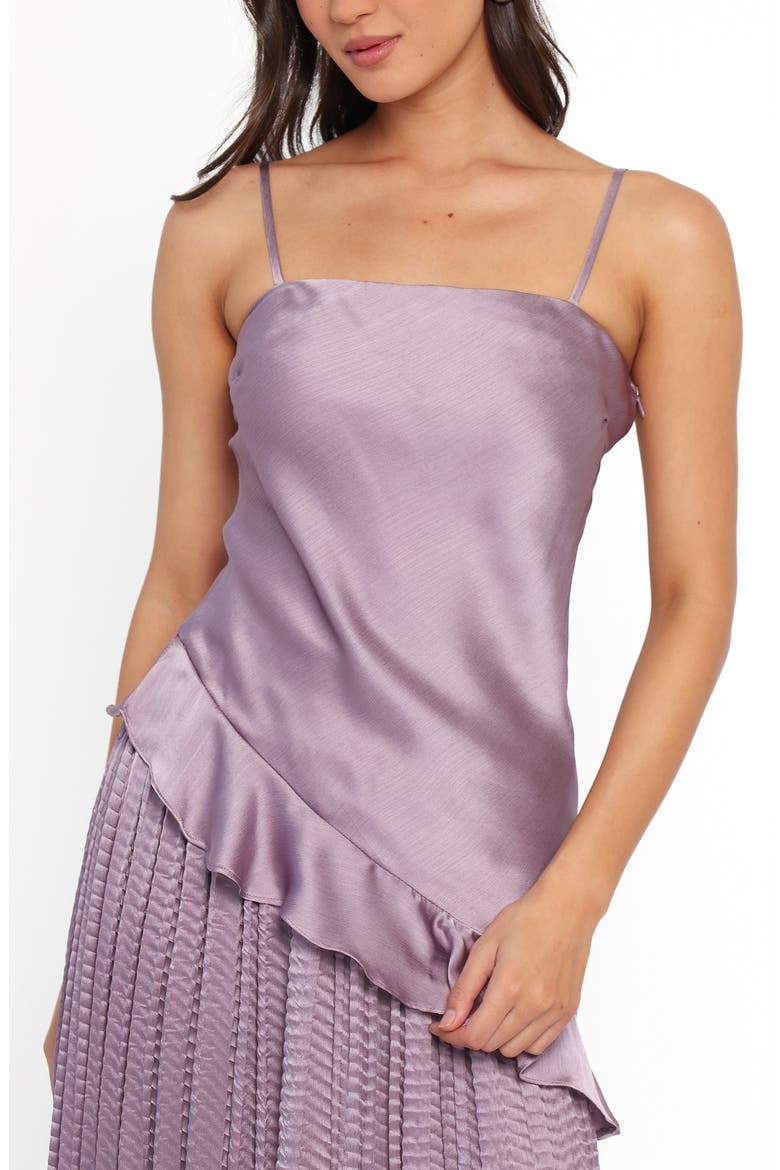 Delvine Asymmetrical Skirt Set, Alternate, color, LILAC