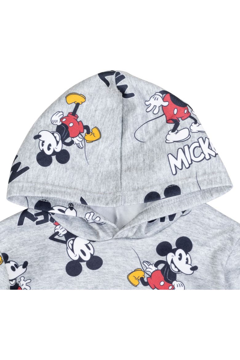 Mickey Mouse Fleece 2-Piece Hoodie and Pants Set, Alternate, color, Mickey Grey Black