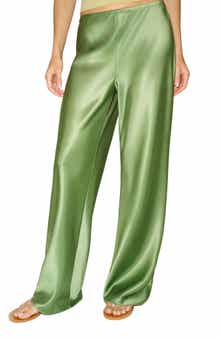 Gale High Waist Satin Pants