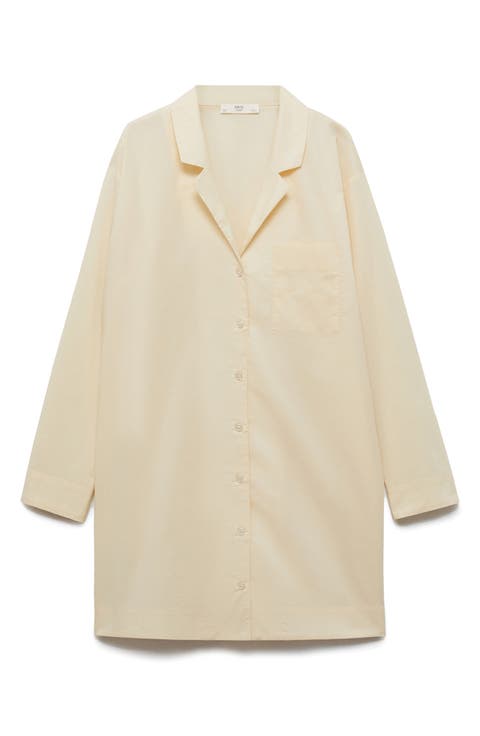 Garment Washed Cotton Nightgown