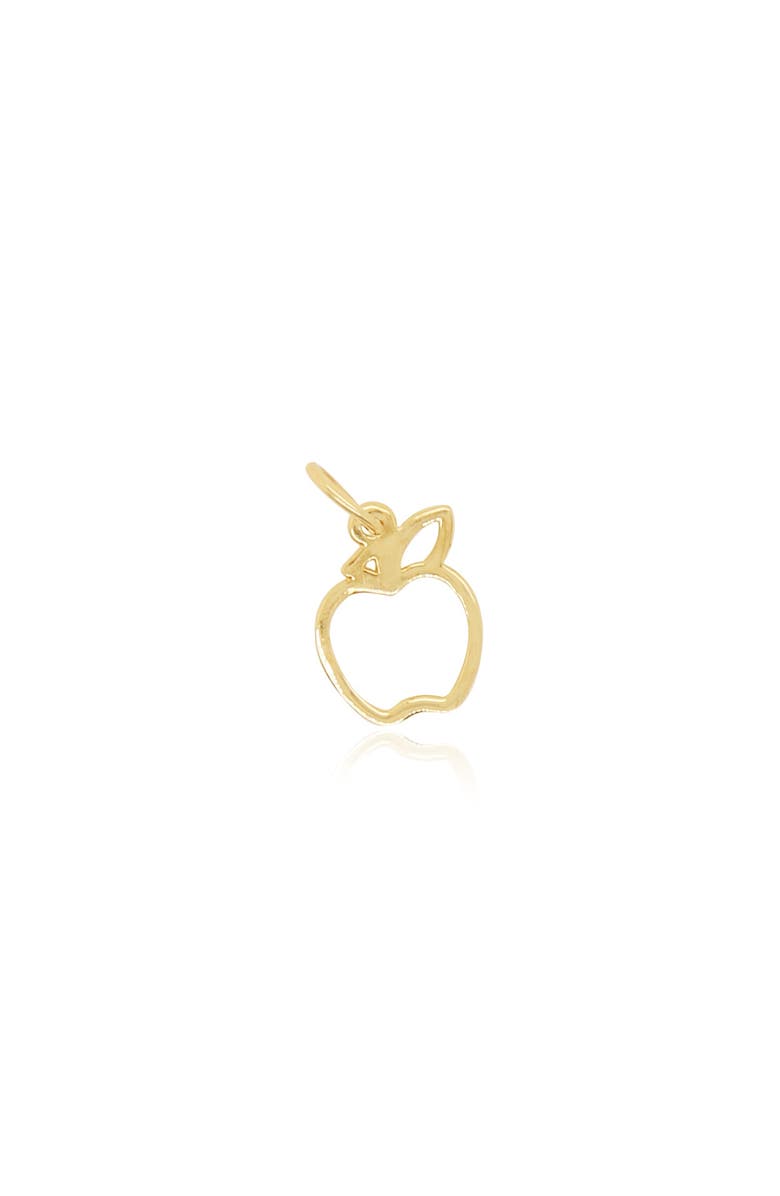 The Lovery Fine Jewelry Mini Gold Apple Charm, Main, color, Yellow Gold