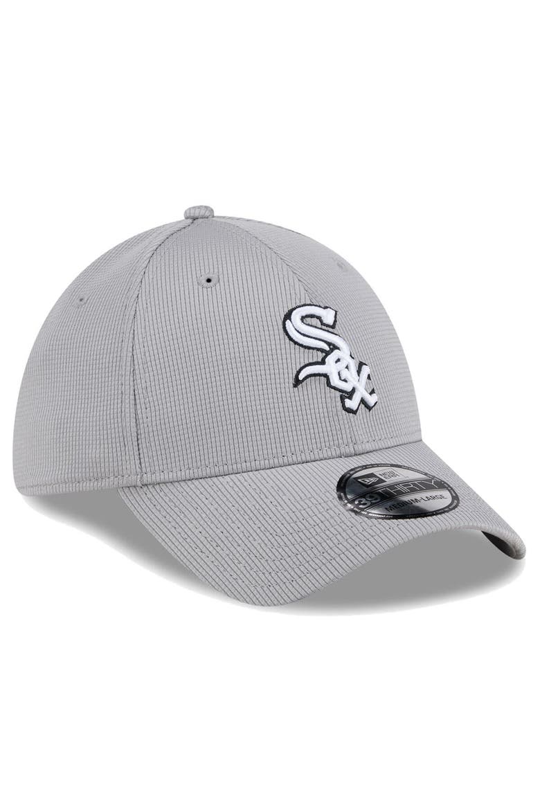 Men's New Era Gray Chicago White Sox Active Pivot 39THIRTY Flex Hat, Alternate, color, Gray