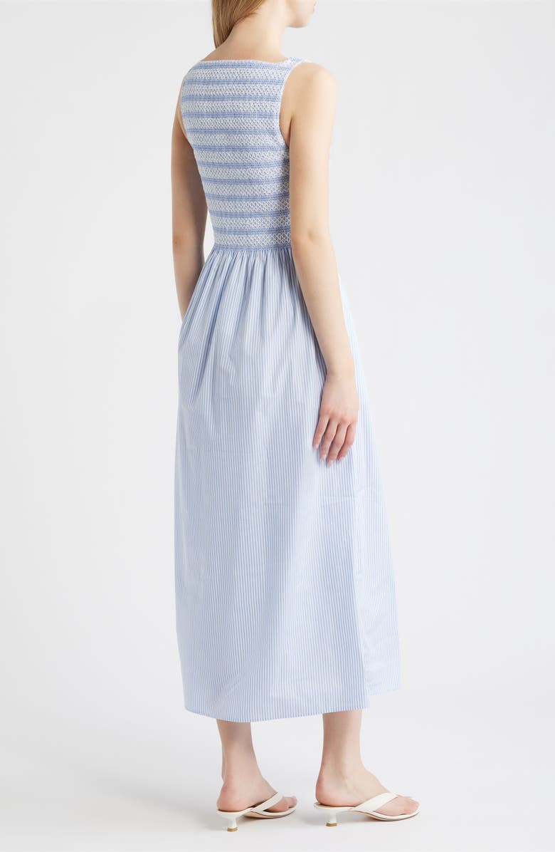 Hill House Home The Cosima Nap<sup>®</sup> Midi Dress, Alternate, color, Blue/White Stripe