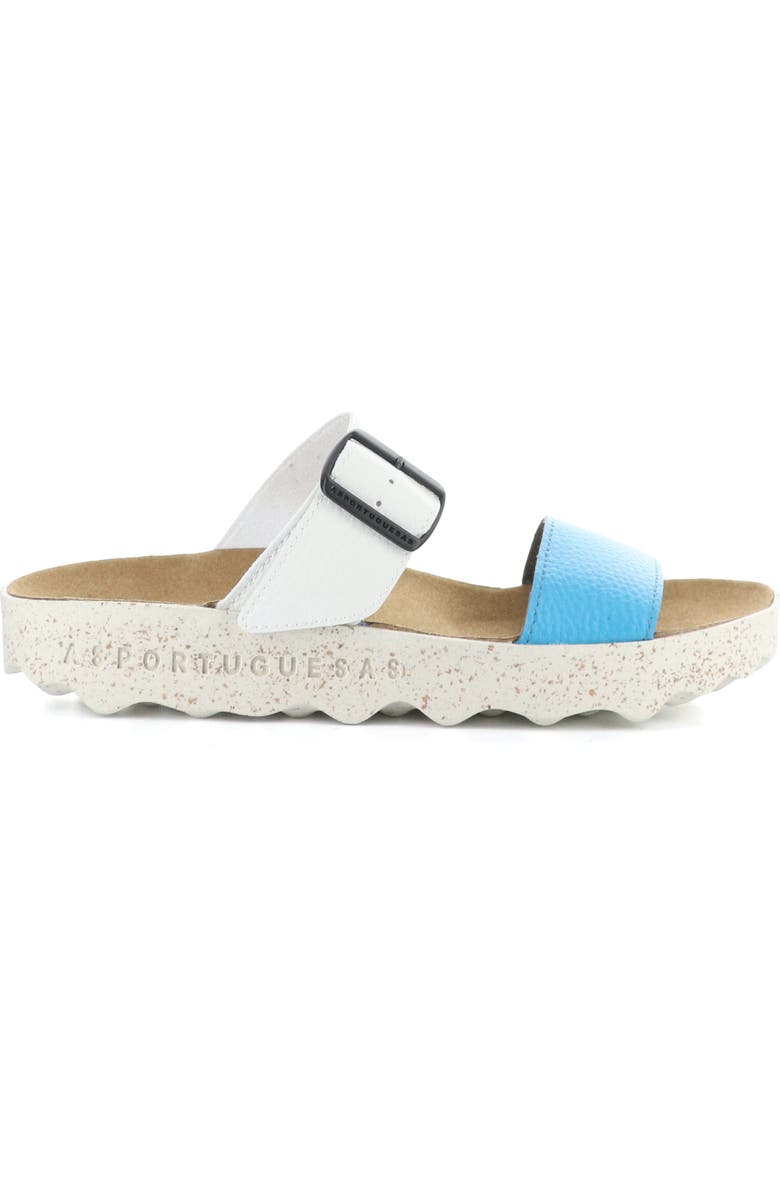 Asportuguesas by Fly London Coly Platform Slide Sandal, Alternate, color, 014 Santoriniwht Faux Leather