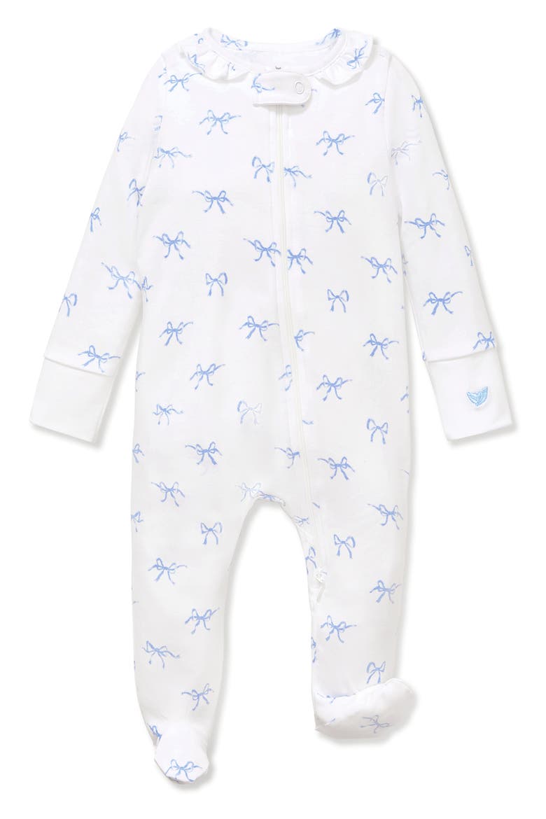 Pima Cotton Footie Romper, Main, color, WHITE