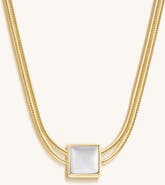 Karma and Luck Protect & Balance - Mother of Pearl Evil Eye June Birthstone Necklace