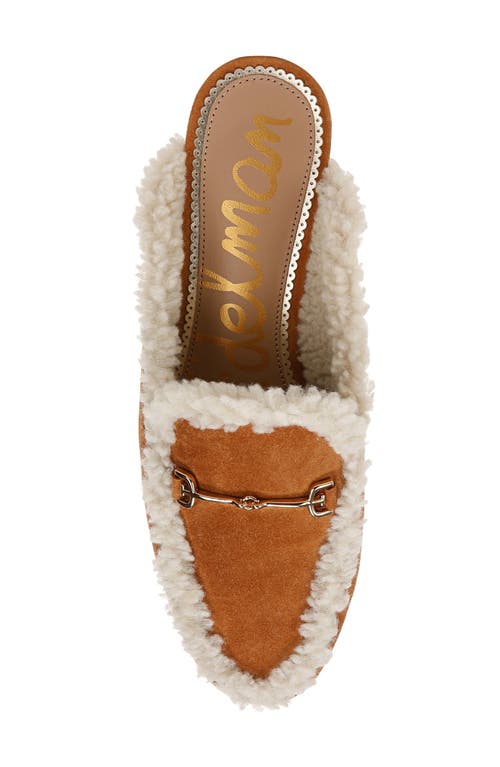 Sam Edelman Linnie Faux Shearling Mule In Harvest Brown