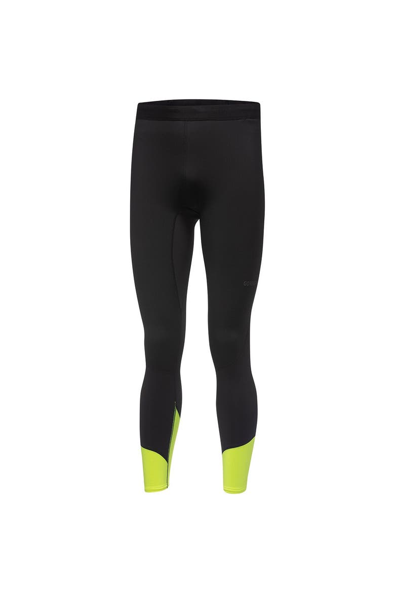 Concurve Thermo Hybrid Tight - Men's, Alternate, color, Black/Neon Yellow