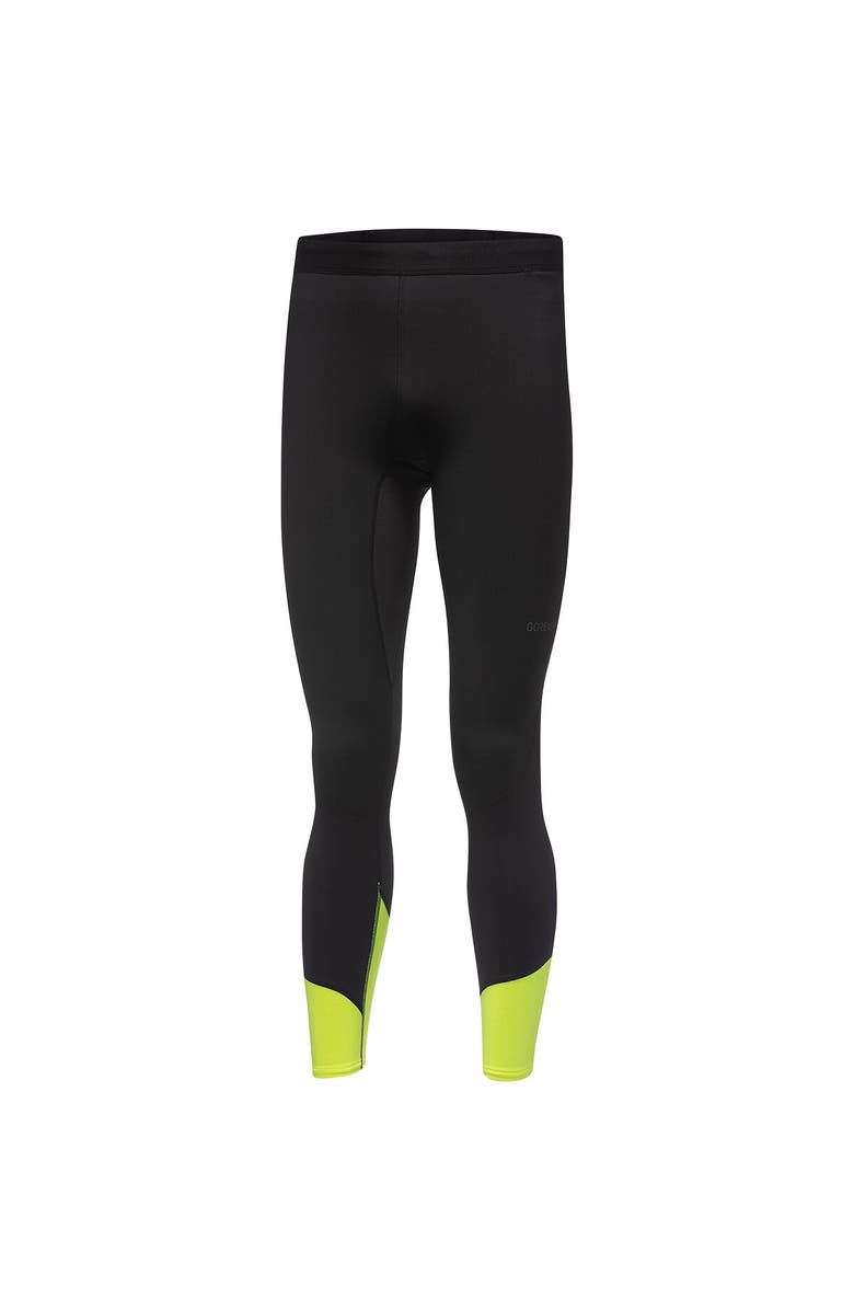 GOREWEAR Concurve Thermo Hybrid Tight - Men's, Alternate, color, Black/Neon Yellow