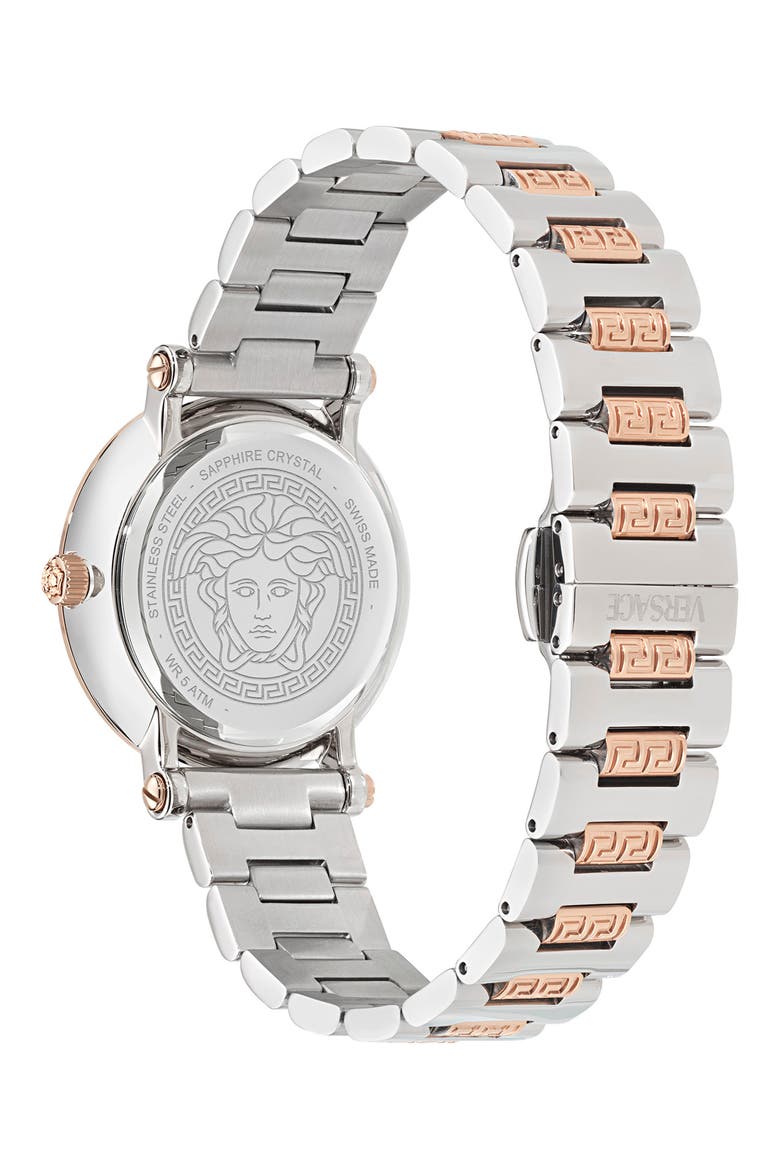 Greca Sphere Bracelet Watch, 35mm, Alternate, color, TWO TONE