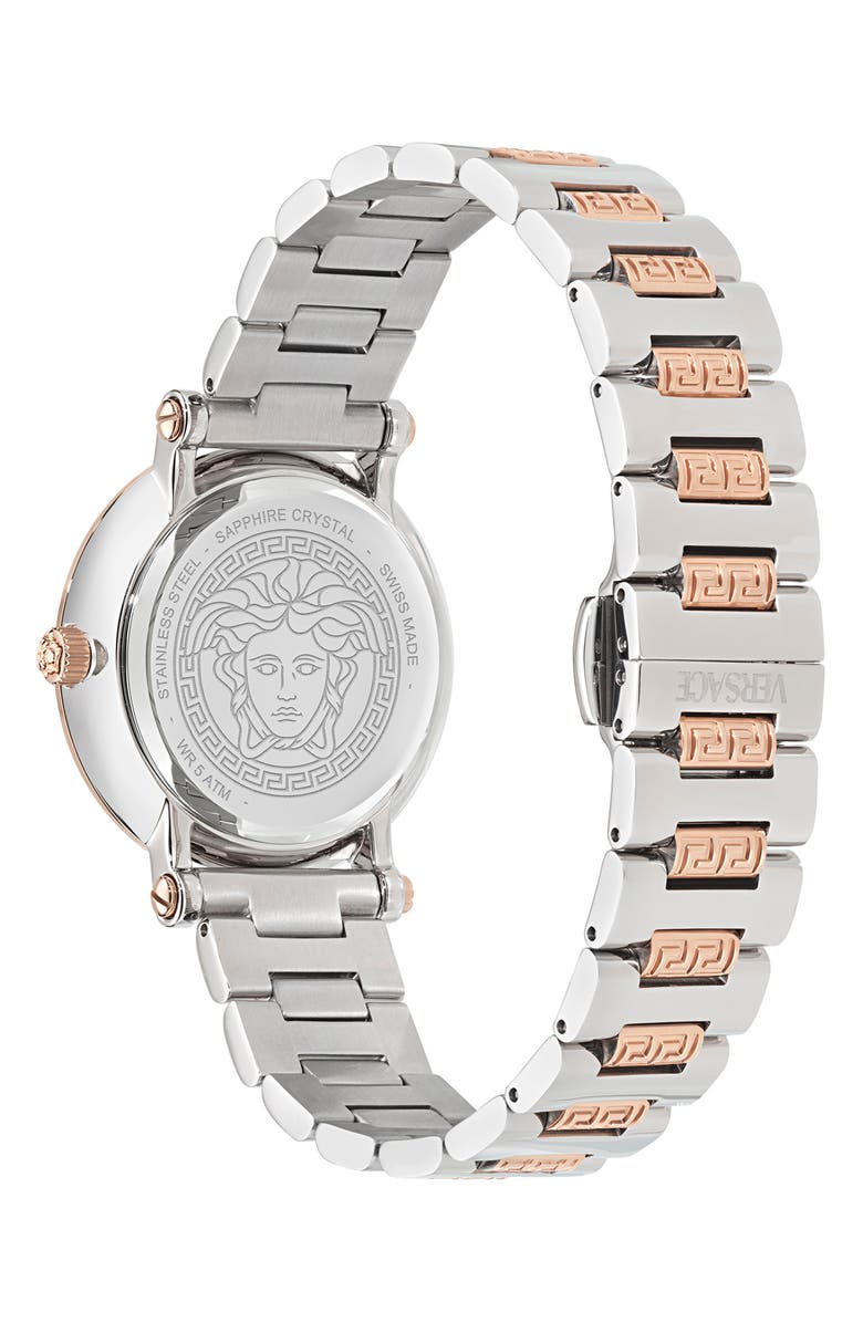Versace Greca Sphere Bracelet Watch, 35mm, Alternate, color,