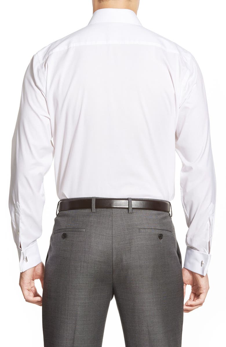 Calibrate Trim Fit Non-Iron French Cuff Dress Shirt, Alternate, color,